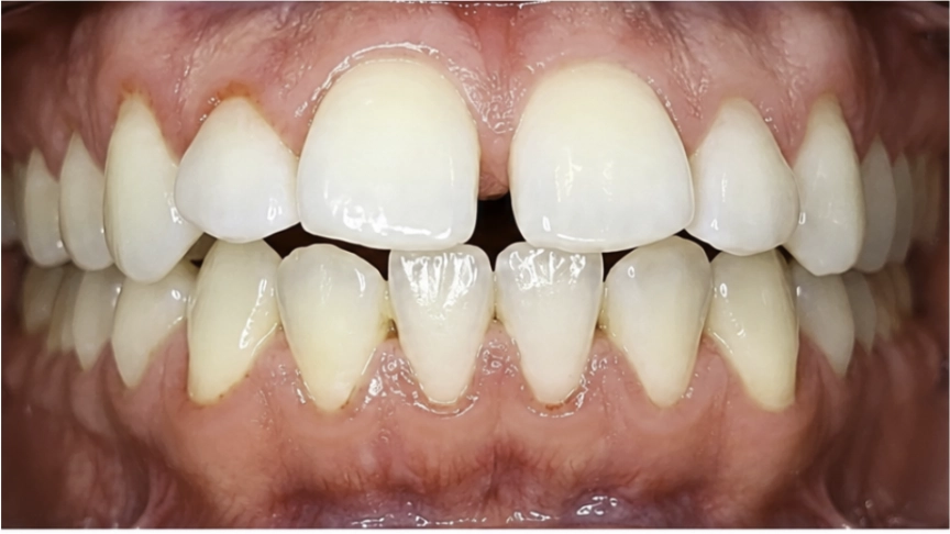 Antes del tratamiento Invisalign